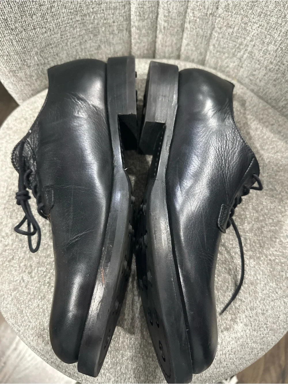 New Frye Black Leather Dylan Oxford Shoes - Smooth Lace up